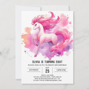 Invitation Bohème Printable Cheval Anniversaire