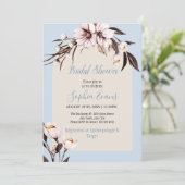 Invitation Bohème rustique blanc & crème Fête des mariées flo (Debout devant)