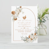 Invitation BOHEME Terracotta Floral Boho Pharmacy Graduation (Debout devant)