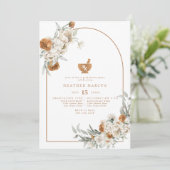Invitation BOHEME Terracotta Floral Boho Pharmacy Graduation (Debout devant)
