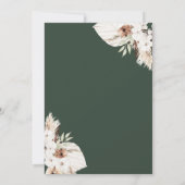 Invitation bohème verdure pampas mariage de automne invitatio (Dos)