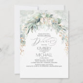 Invitation Bohème verdure Printemps Jardin Répétition Dîner (Devant)