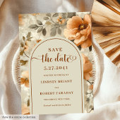 Invitation Bohemian Boho Earthy Ivory Sage Floral Save Date