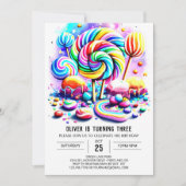 Invitation Bohemian Candyland Printemps (Devant)