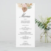 Invitation Bohemian Chic Mariage floral (Debout devant)