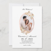 Invitation Bohemian Circle Boarder 2 Mariage photo (Devant)