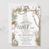 Invitation Bohemian Dream Big Boho Botanical 1er Anniversaire (Devant)
