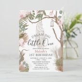 Invitation Bohemian Dream Big Boho Botanical 1er Anniversaire (Debout devant)