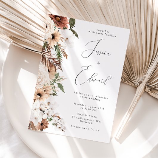 Invitation Bohemian Dream Floral Mariage