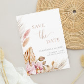 Invitation Bohemian Floral Elegant Enregistrer la date Annonc