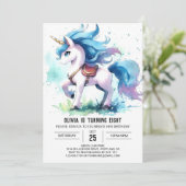 Invitation Bohemian Kids Horse Anniversaire (Debout devant)