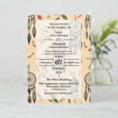 Invitation Bohemian Lace Dream Pattern Wedding (Debout devant)