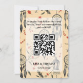 Invitation Bohemian Lace Dream Pattern Wedding (Dos)