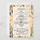 Invitation Bohemian Lace Dream Pattern Wedding (Devant)