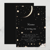 Invitation Bohemian Nightsky Galactic Anniversaire (Devant / Derrière)