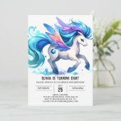 Invitation Bohemian Online Horse Anniversaire (Debout devant)