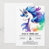 Invitation Bohemian Online Horse Anniversaire (Devant / Derrière)