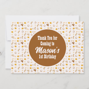 Invitation Bohemian Rodeo Anniversaire Cowgirl Rainbow Party