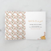 Invitation Boho A Little Citrouille est sur le chemin Baby sh (Intérieur)
