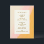 Invitation Boho Abstraite aquarelle rose jaune 30e anniversai<br><div class="desc">Boho Abstraite aquarelle rose et jaune 30e anniversaire Invitation de fête</div>