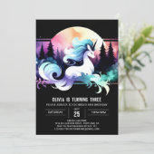 Invitation Boho Adorable Cheval Anniversaire (Debout devant)