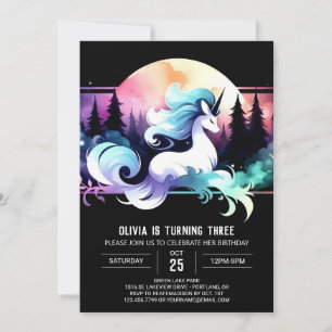 Invitation Boho Adorable Cheval Anniversaire