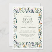 Invitation Boho Aesthétique Aquarelle Fleur sauvage Fête des (Devant)