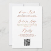 Invitation Boho All in One Fleur sauvage QR Code Baby shower (Dos)
