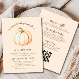 Invitation Boho All in One Sweet Little Baby shower Citrouill