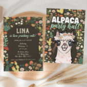 Invitation Boho Alpaca Cactus Fiesta deuxième anniversaire In
