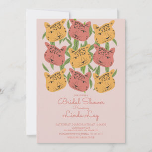 Invitation Boho Animal Chat Guépard Safari Enterrement de Vie
