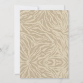 Invitation Boho Animal Safari Wild et trois Anniversaire (Dos)