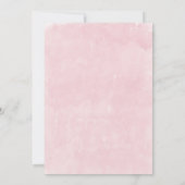 Invitation Boho Antler avec Wedding shower Pink Peonies (Dos)