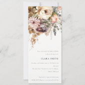Invitation Boho Aquarelle Automne Baby shower de Bunal Floral (Devant)