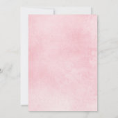 Invitation Boho Aquarelle Bunny Balloon Baby shower fille (Dos)