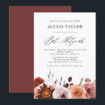 Invitation Boho Aquarelle Chute Fleurs Bat mitzvah<br><div class="desc">Famille d'Invitations et amis à votre événement avec cette invitation bat mitzvah personnalisable. Il dispose d'une guirlande fleurie d'aquarelle automnale et d'un script capricieux. Personnalisez cette invitation de bat mitzvah aquarelle en ajoutant vos détails. Cette invitation à la bat mitzvah florale conviendra parfaitement aux bat mitzvah d'automne.</div>