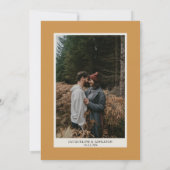 Invitation BOHO Aquarelle Chute Florale Pampas Herbe Mustard (Dos)