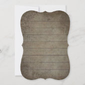 Invitation Boho Aquarelle Eucalyptus Feuillage Bois rustique (Dos)