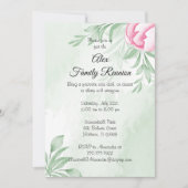 Invitation Boho Aquarelle Eucalyptus Feuille Verdure Réunion (Devant)
