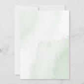 Invitation Boho Aquarelle Eucalyptus Feuille Verdure Réunion (Dos)