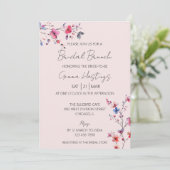 Invitation Boho Aquarelle Fleur Fleur Fleur Fleurs Fleurs Fle (Debout devant)