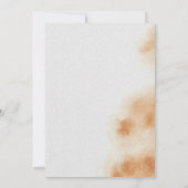 Invitation Boho Aquarelle moderne Tie Dye Baby shower beige (Dos)