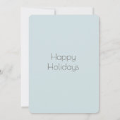 Invitation Boho aquarelle neige ornements corporatifs vacance (Dos)