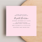 Invitation Boho Arc-en-ciel Aquarelle bébé fille douche