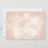 Invitation Boho arc-en-ciel pinceau magique poussière or star (Dos)