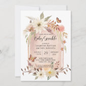 Invitation BOHO Arc Moderne Automne Floral Butterfly Sprinkin (Devant)