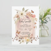 Invitation BOHO Arc Moderne Automne Floral Butterfly Sprinkin (Debout devant)