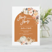 Invitation Boho Arch citrouille de l'automne (Debout devant)