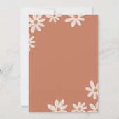 Invitation Boho Arch Daisy Wild Un premier anniversaire (Dos)