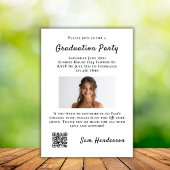 Invitation Boho Arch Graduation College Fund QR Code